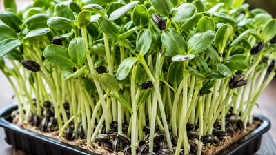 Sunflower microgreens